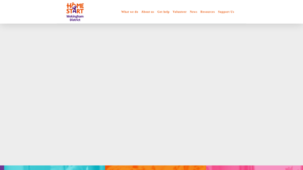 Screenshot of the Home-Start Wokingham District website