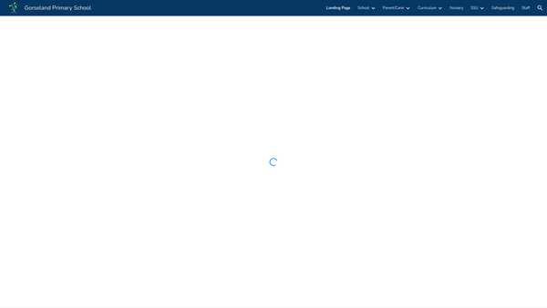Screenshot of the Gorseland School Pfa website