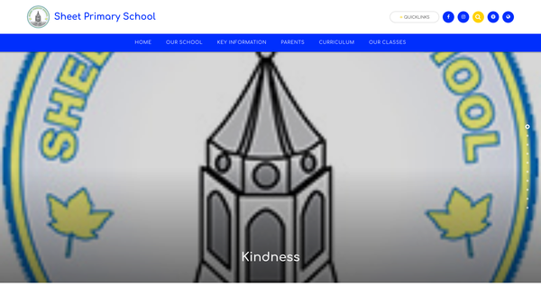 Screenshot of the Friends Of Sheet School website