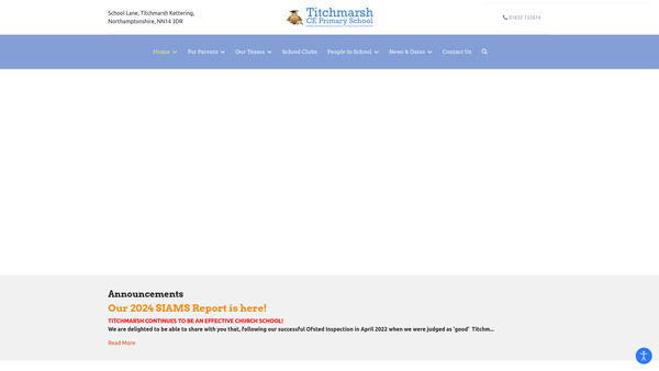 Screenshot of the The Friends Of Titchmarsh School website