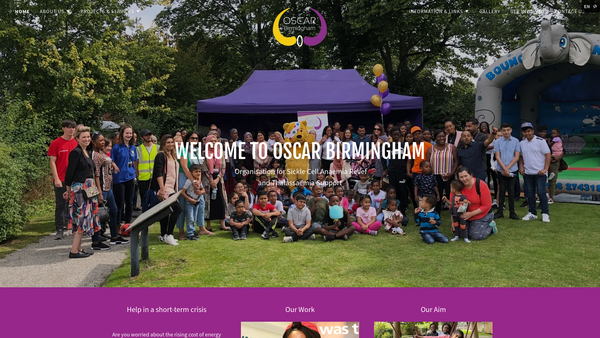 Screenshot of the Oscar Birmingham Ltd website