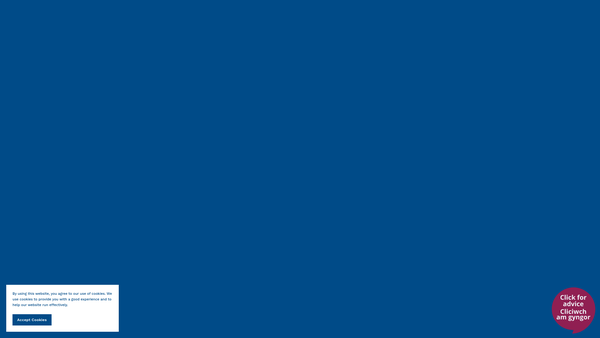 Screenshot of the Cyngor Ar Bopeth Sir Ddinbych Citizens Advice Denbighshire website
