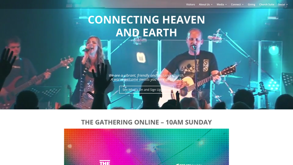 Screenshot of the Skylark Church website