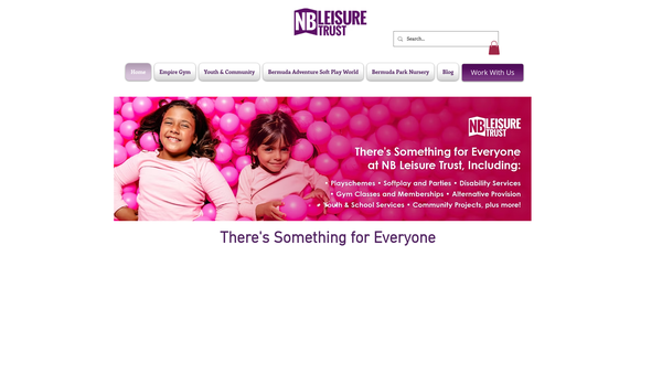 Screenshot of the Nuneaton & Bedworth Leisure Trust website