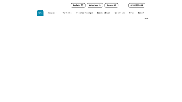Screenshot of the Wyre Forest Dial-A-Ride website