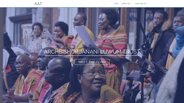 Screenshot of the The Archbishop Janani Luwum Trust UK website