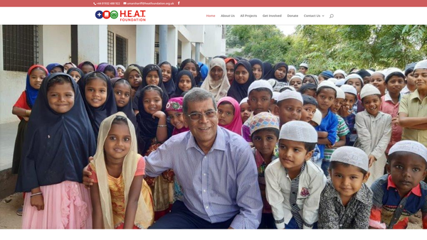 Screenshot of the H.e.a.t Foundation Ltd website