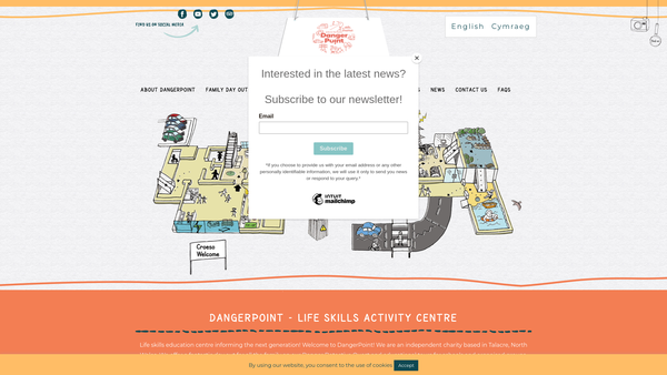 Screenshot of the Dangerpoint Limited website