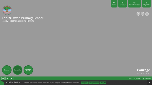 Screenshot of the The Friends Of Ton Yr Ywen Primary School website