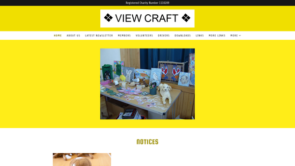 Screenshot of the View Craft website