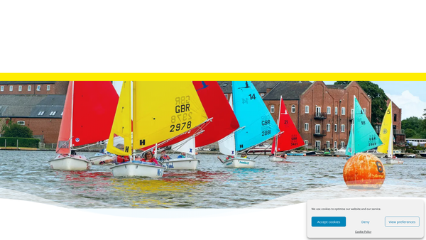 Screenshot of the Waveney Sailability website