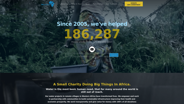 Screenshot of the The Measham Family Christian Foundation website