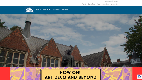 Screenshot of the Braintree District Museum Trust website
