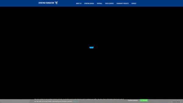 Screenshot of the Sporting Foundation website