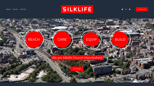 Screenshot of the Macclesfield Family Church website