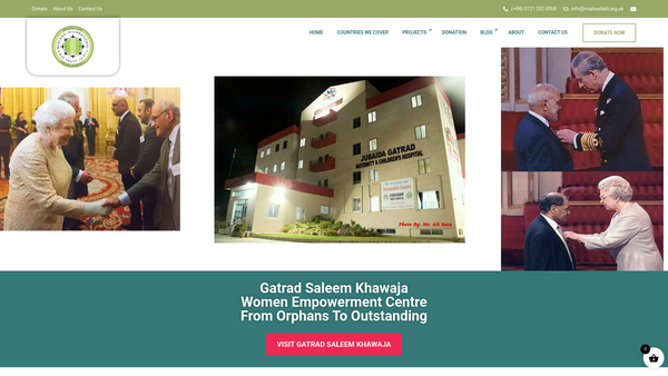 Screenshot of the Midland International Aid Trust (UK) website