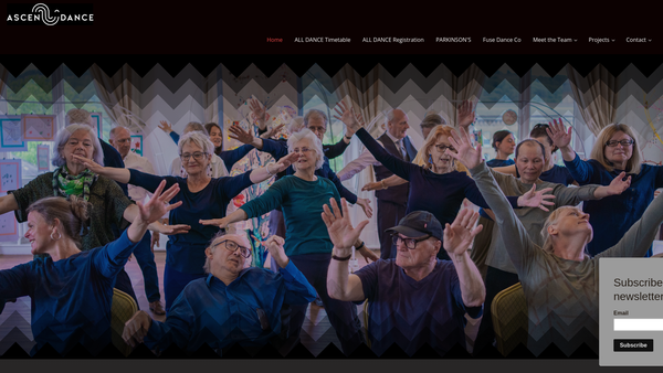 Screenshot of the The Ascendance Repertory Company Limited website