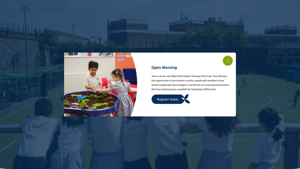 Screenshot of the Newton Prep PTA website