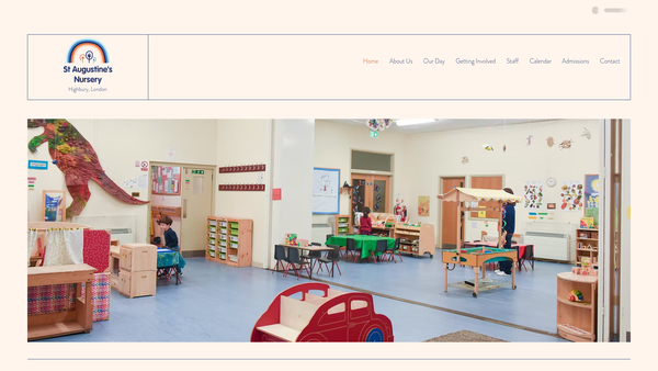 Screenshot of the St Augustine's Nursery Highbury website
