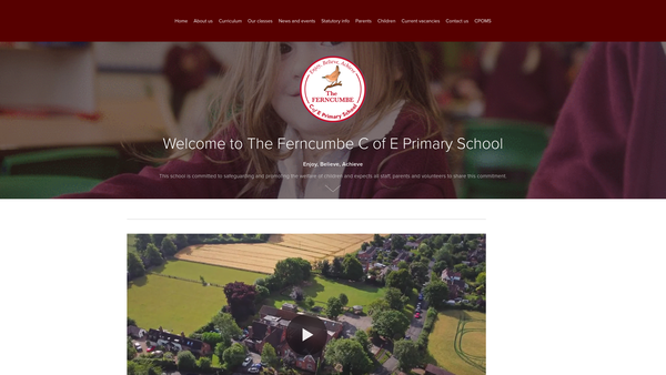 Screenshot of the The New Friends Of Ferncumbe School 1997 website
