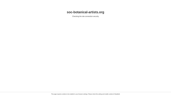 Screenshot of the The Society Of Botanical Artists Limited website