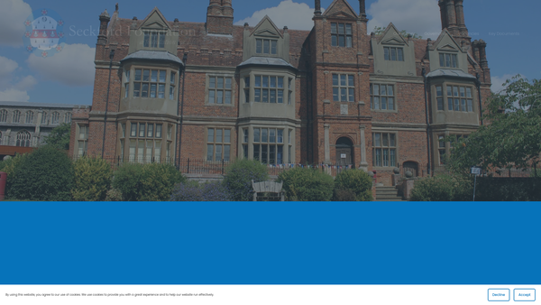 Screenshot of the The Seckford Foundation website