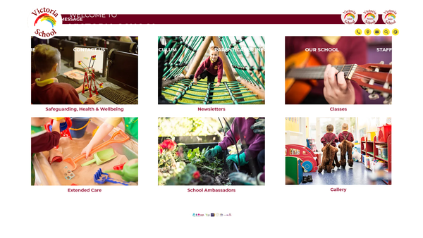 Screenshot of the F.o.v.i.s.a Friends Of Victoria Infant School Association website