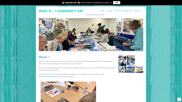 Screenshot of the What If..? (Community) Ltd website