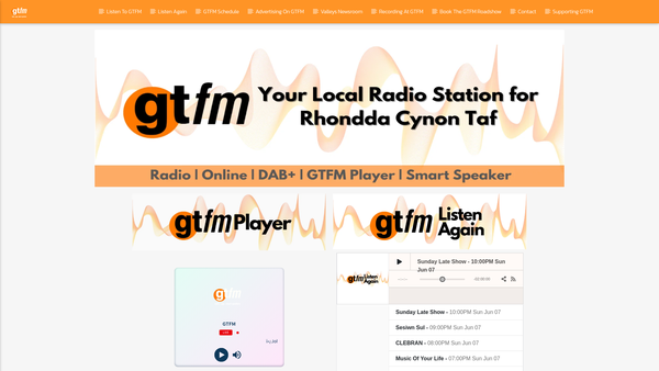 Screenshot of the Gtfm (South Wales) Ltd website