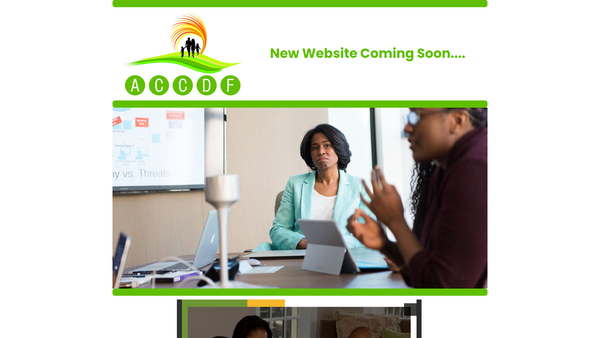 Screenshot of the African Caribbean Community Development Forum website