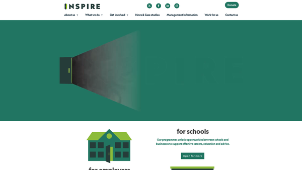 Screenshot of the New Hackney Education Business Partnership Limited website