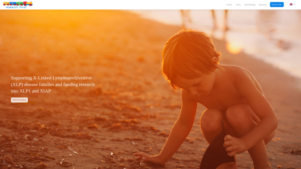 Screenshot of the The Xlp Research Trust website