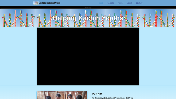 Screenshot of the Jinghpaw Education Projects website