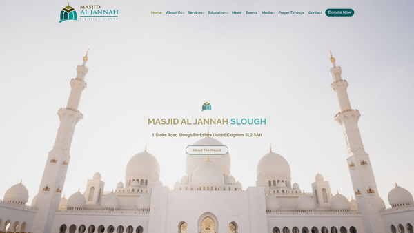 Screenshot of the Sri Lanka Muslim Association (UK) website