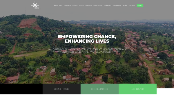 Screenshot of the Nations Discipleship Enterprise website
