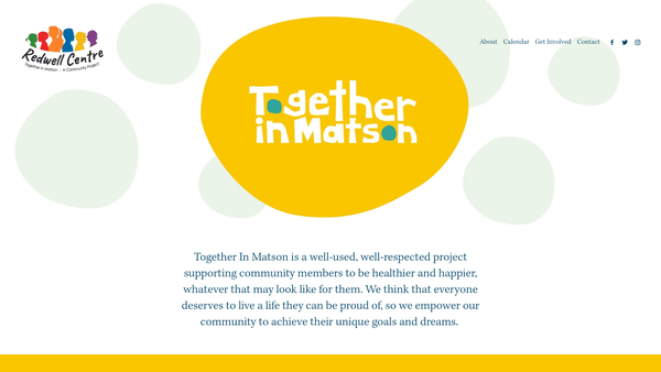 Screenshot of the Together In Matson website