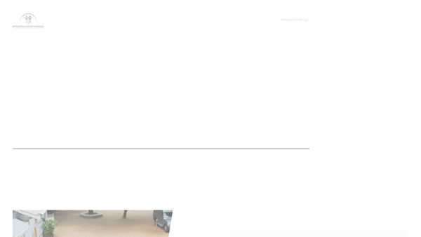 Screenshot of the Effective Intervention website
