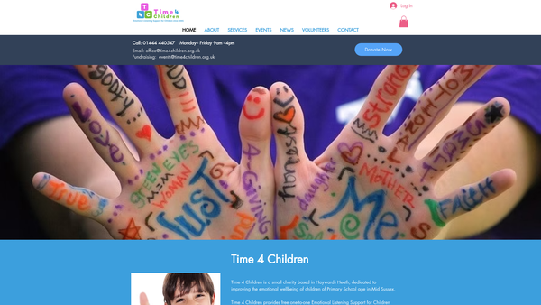 Screenshot of the Time 4 Children website
