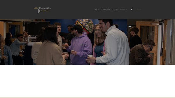 Screenshot of the The Connection Church website