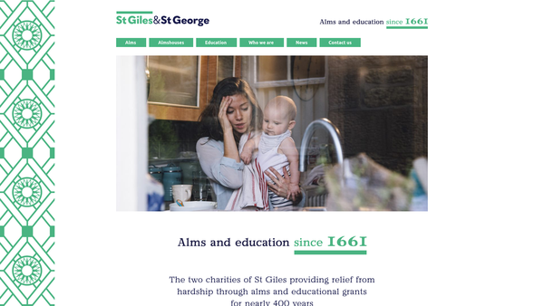 Screenshot of the St Giles-In-The-Fields And William Shelton Educational Charity website