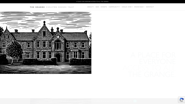 Screenshot of the Carleton Grange Trust website