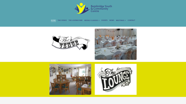Screenshot of the Bembridge Youth & Community Centre website