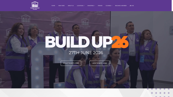 Screenshot of the New World Mission Association UK website