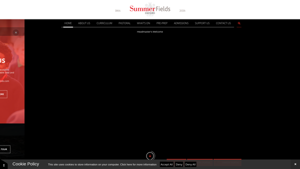 Screenshot of the The Maclaren Foundation website