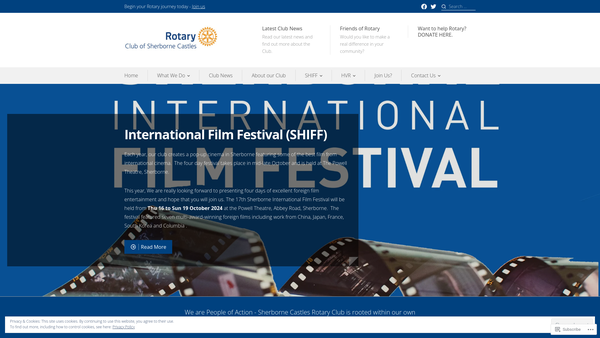 Screenshot of the Rotary Club Of Sherborne Castles Trust Fund website