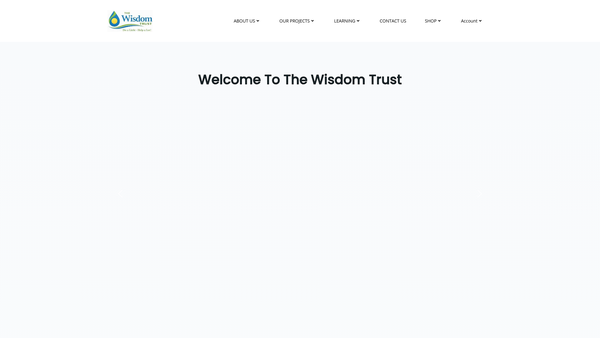 Screenshot of the The Wisdom Trust Limited website
