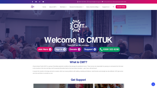 Screenshot of the Cmt United Kingdom website