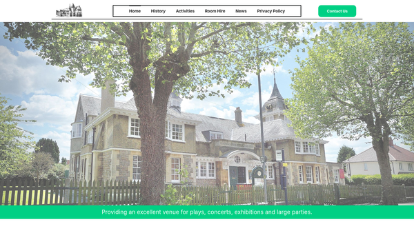 Screenshot of the Shirehampton Public Hall Community Association website