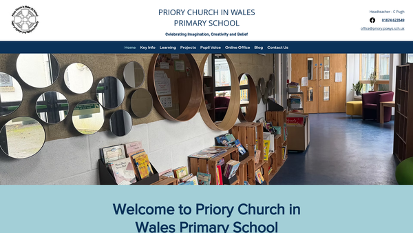 Screenshot of the The Friends Of Priory C In W School website