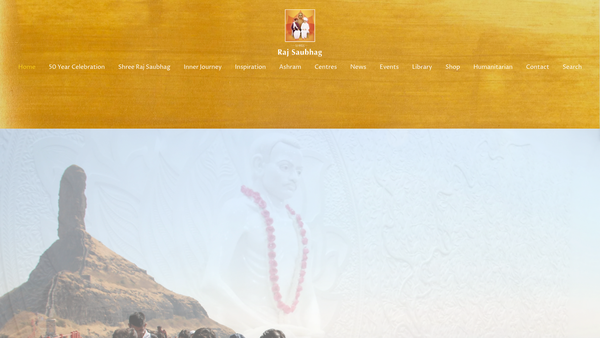 Screenshot of the Shree Raj Saubhag Satsang Mandal UK website